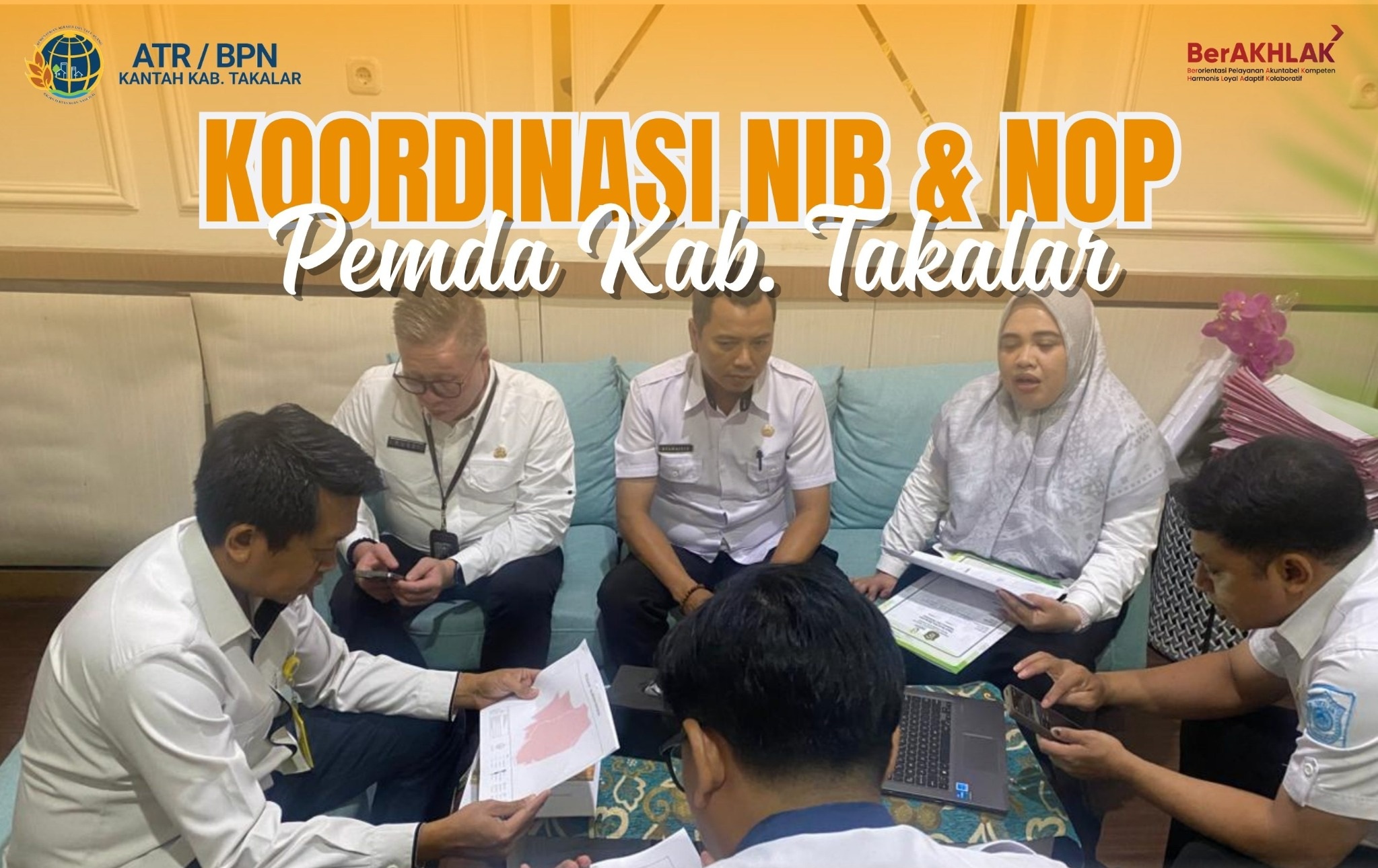 Koordinasi NIB dan NOP dengan Pemkab Takalar