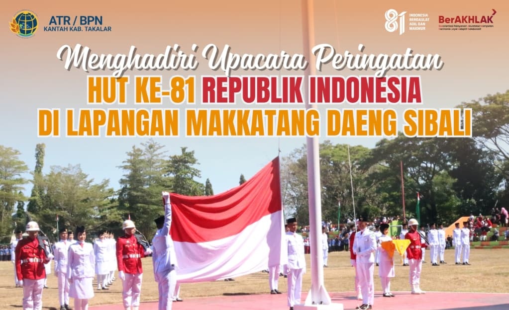 Menghadiri Upacara Peringatan HUT ke-81 Kemerdekaan Republik Indonesia 🇮🇩