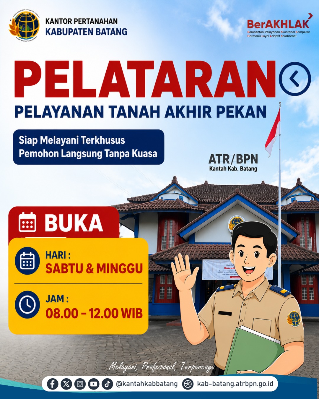 📢 PELATARAN (Pelayanan Tanah Akhir Pekan) !