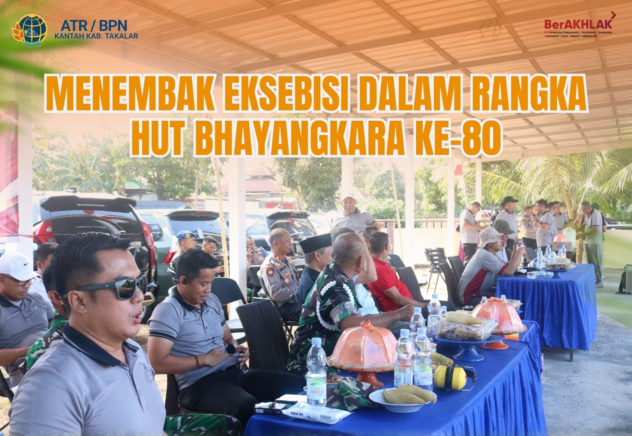 Menembak Eksebisi dalam rangka memperingati Hari Ulang Tahun Bhayangkara ke-80
