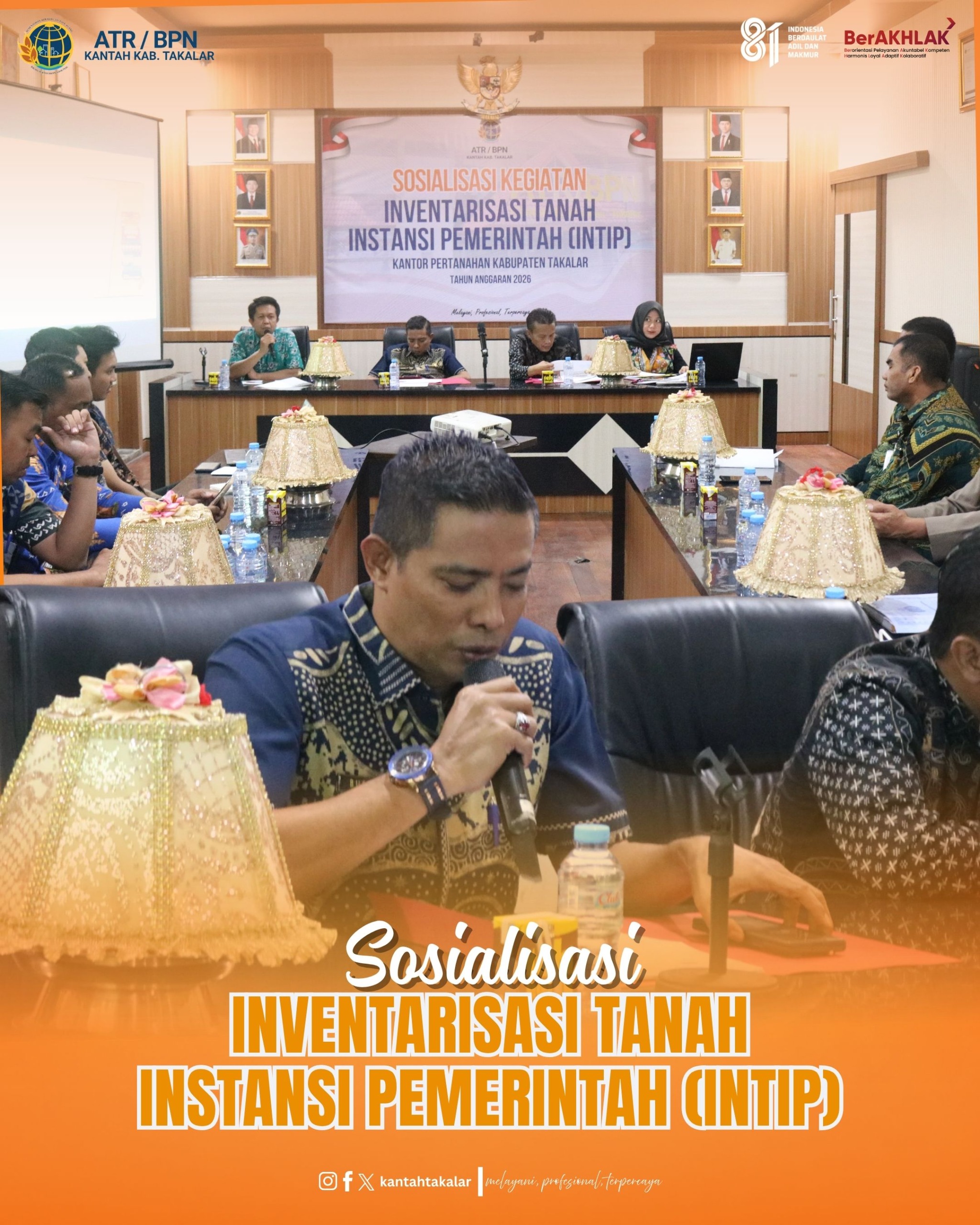 SOSIALISASI INVENTARISASI TANAH INSTANSI PEMERINTAH (INTIP)