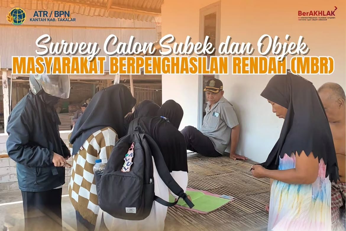 Pelaksanaan kegiatan survei calon subyek dan obyek Masyarakat Berpenghasilan Rendah (MBR) yang melibatkan peserta MagangHub.