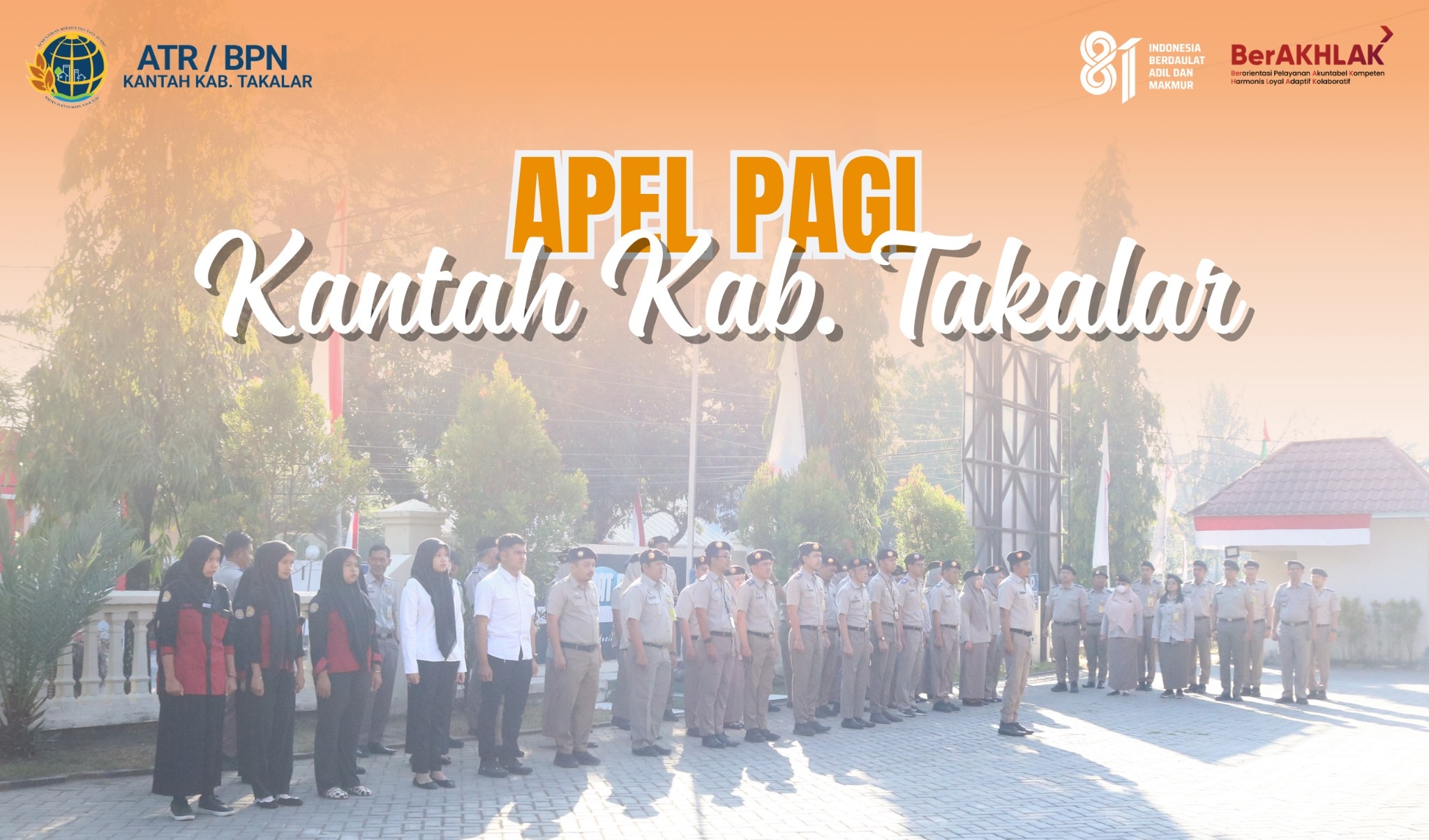 Apel Pagi Rutin Kantor Pertanahan Kab. Takalar