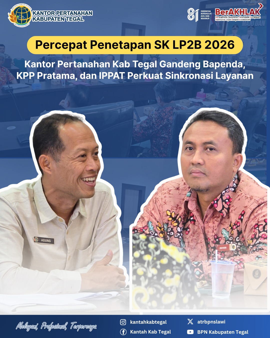 Dukung Program MBR, Kantah Kabupaten Tegal Ikuti Rapat Pembahasan Program MBR