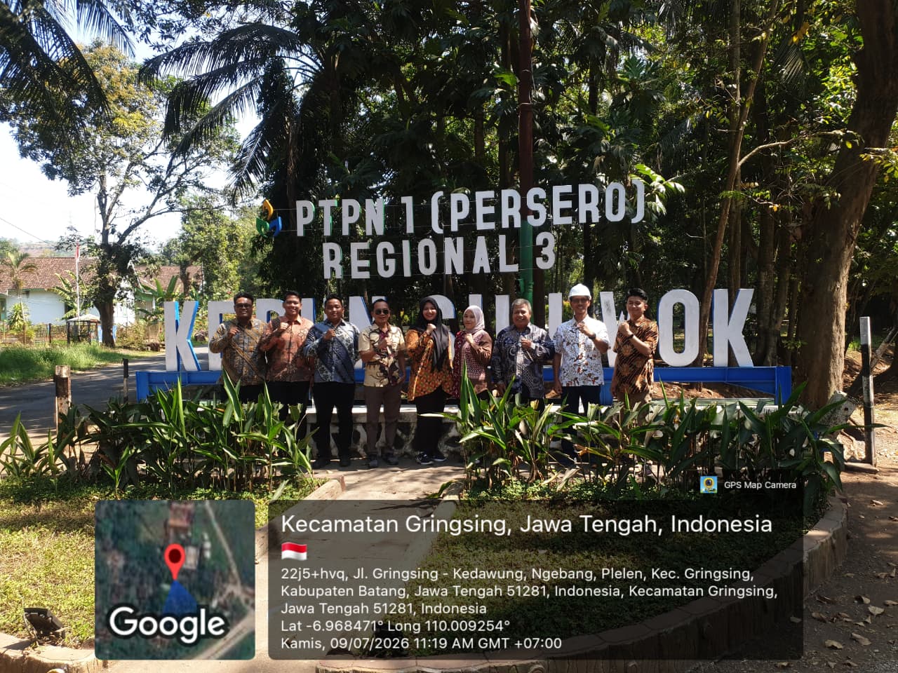 Kantah Batang Lakukan Pertimbangan Teknis Pertanahan untuk Kegiatan Berusaha PT. Perkebunan Nusantara I di  Kec. Gringsing