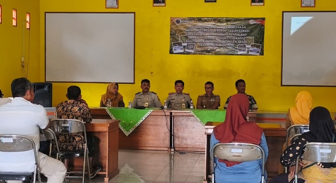 Kantor Pertanahan Kabupaten Tegal Sosialisasikan PTSL Terintegrasi ILASPP 2026 di Balapulang Kulon
