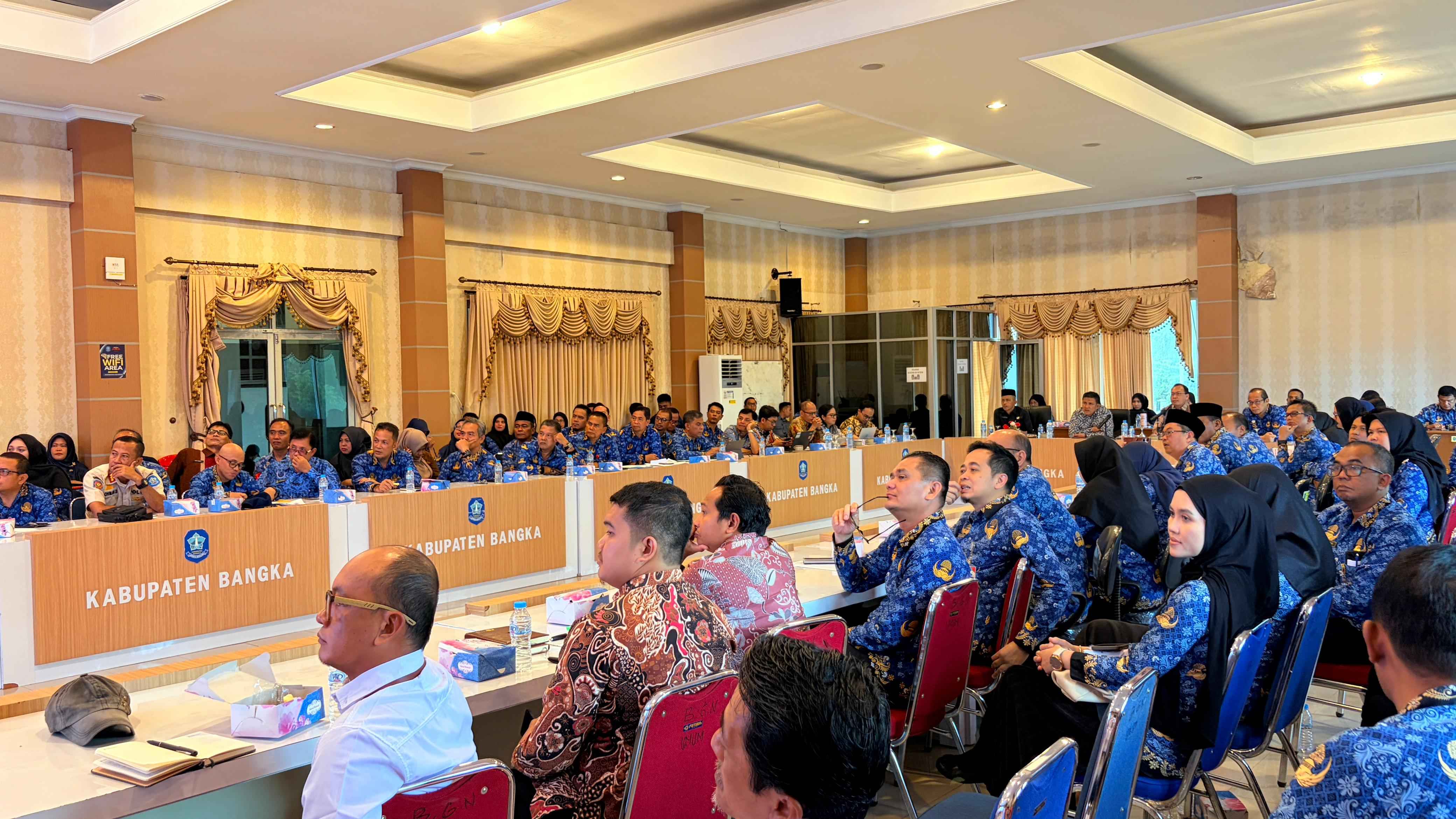 Rapat Koordinasi Monitoring Center for Prevention (MCSP) dan Survei Penilaian Integritas (SPI) yang diselenggarakan bersama Komisi Pemberantasan Korupsi Republik Indonesia dan Pemerintah Daerah Kabupaten Bangka