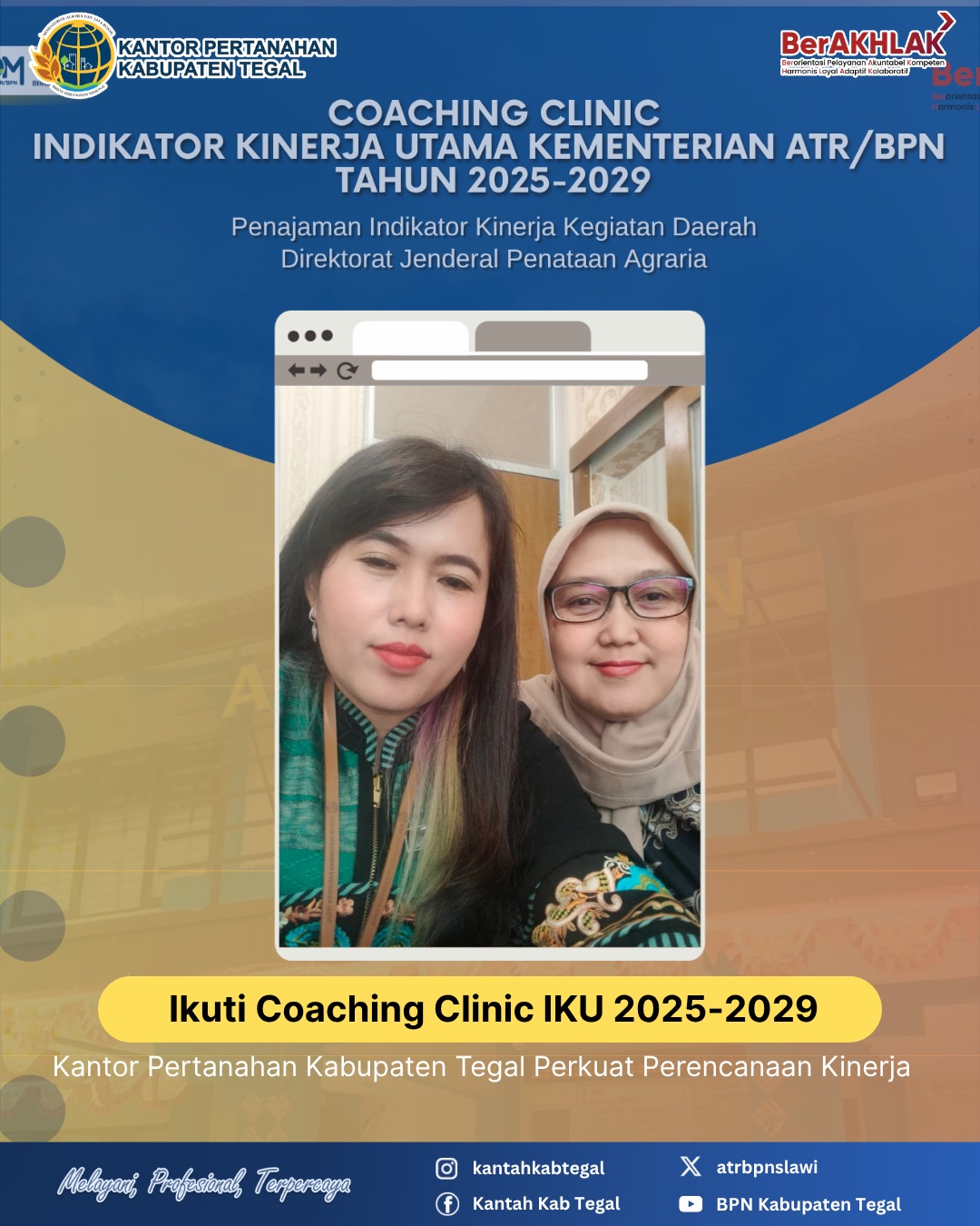 Ikuti Coaching Clinic IKU 2025–2029, Kantor Pertanahan Kabupaten Tegal Perkuat Perencanaan Kinerja