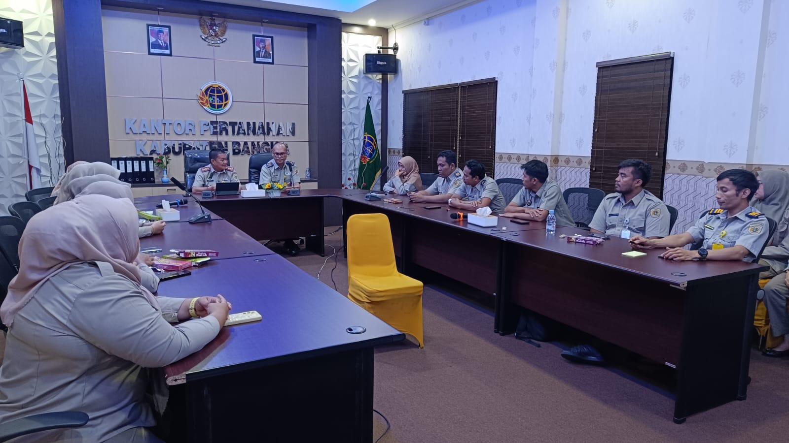 Pengarahan Dan Pengenalan Oleh Kepala Kantor Pertanahan Kabupaten Bangka Kepada Pegawai Pemerintah Dengan Perjanjian Kerja