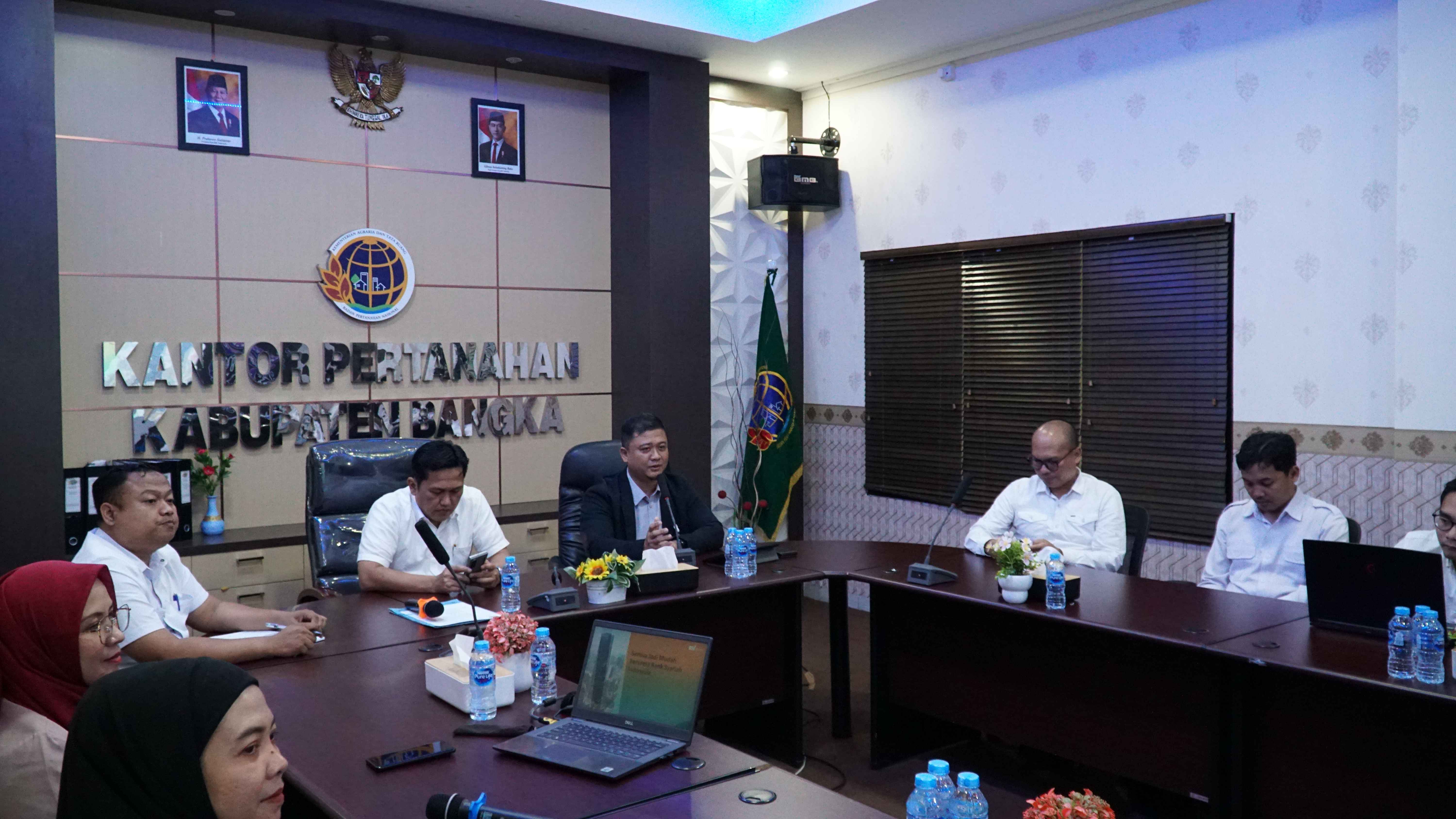 Kolaborasi dan Sinergi yang terjalin antara Kantor Pertanahan Kabupaten Bangka dengan para stakeholder dalam mendukung peningkatan kualitas pelayanan kepada masyarakat.