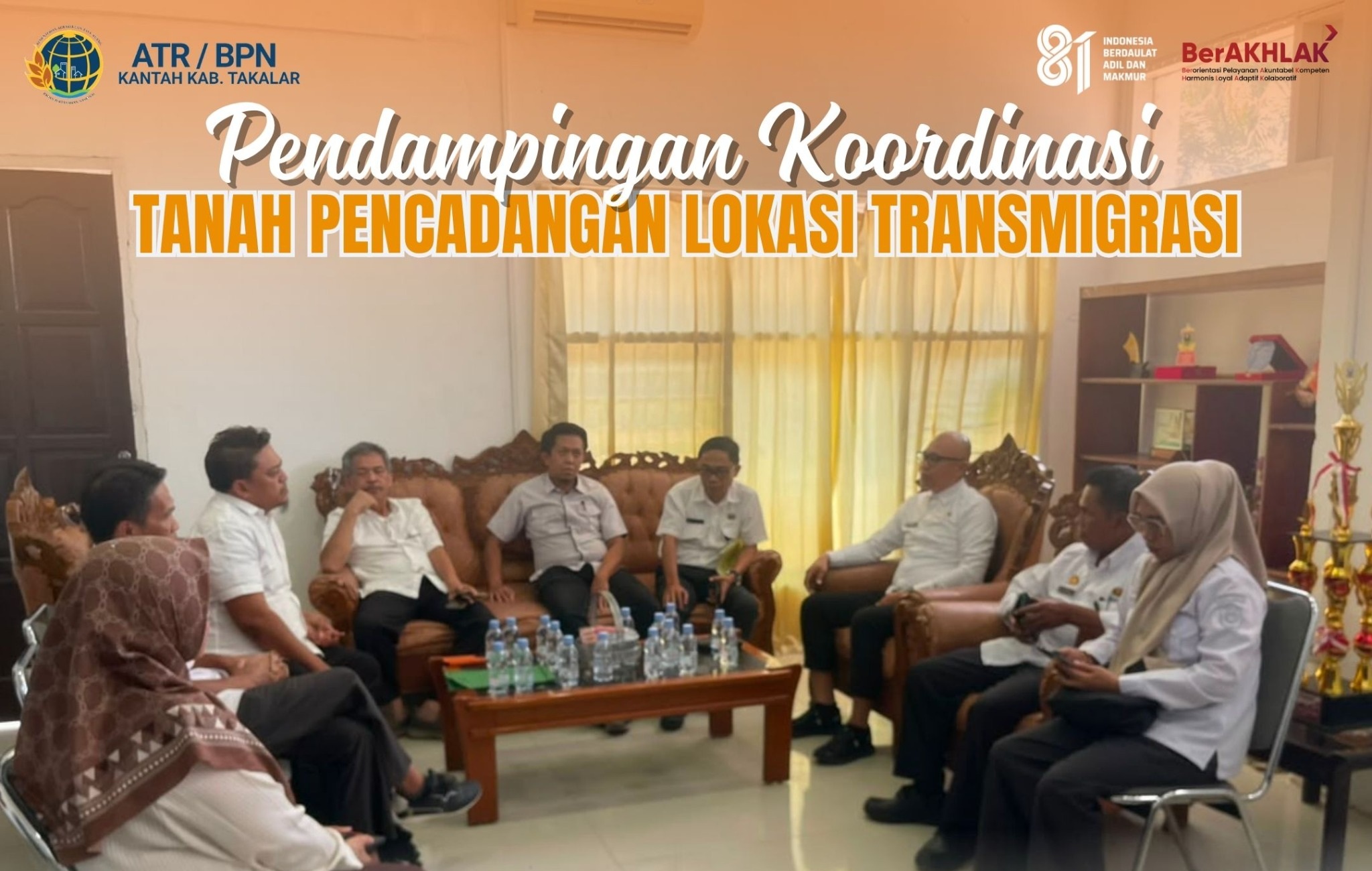 Pendampingan Koordinasi tanah pencadangan lokasi transmigrasi