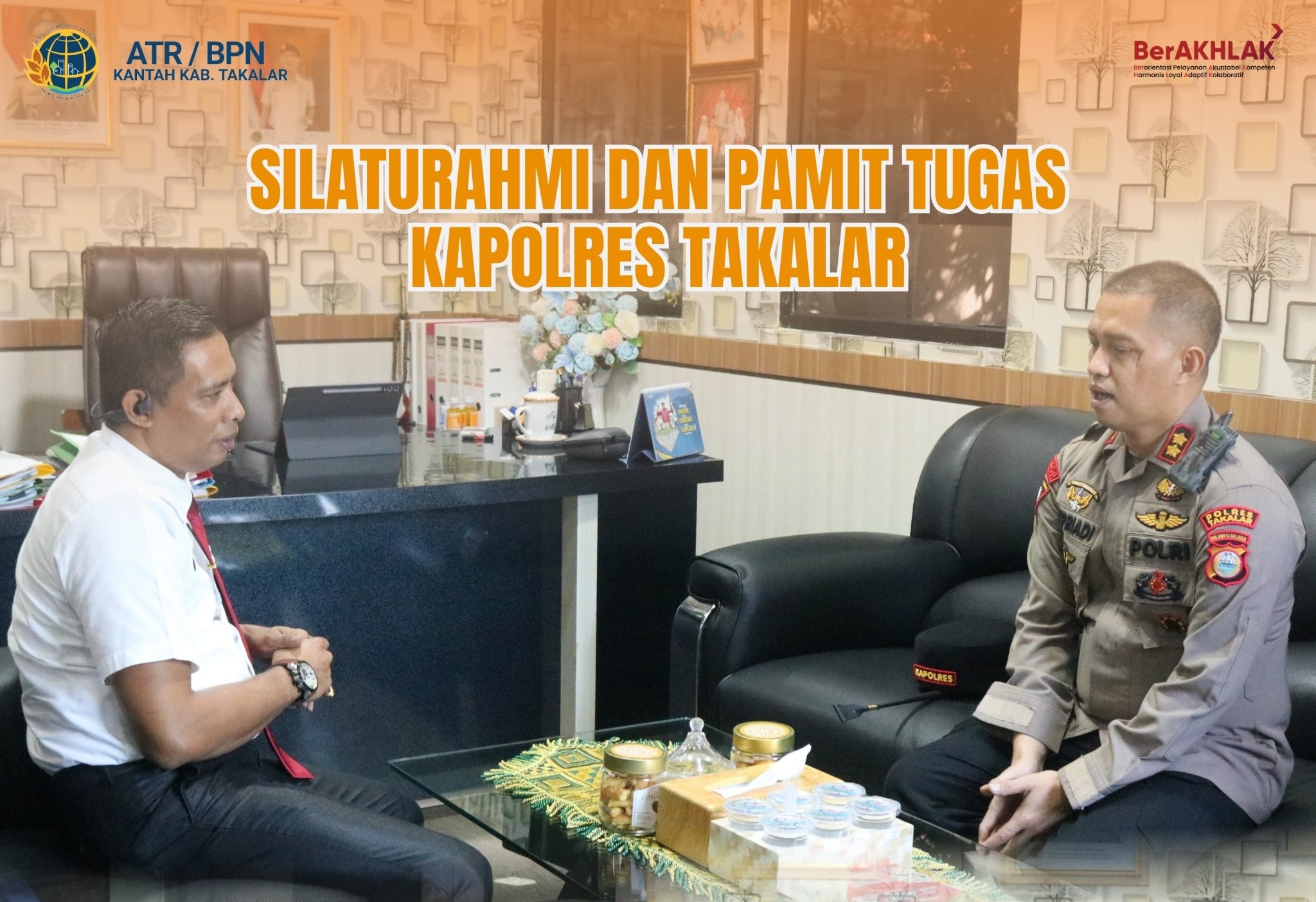 Silaturahmi dan Pamit Tugas Kapolres Takalar