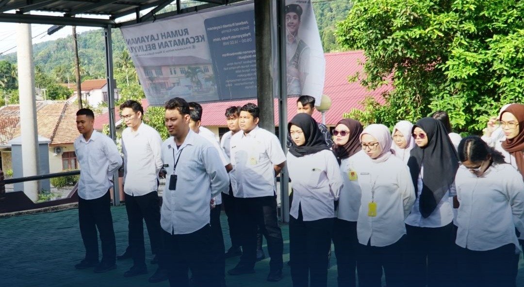 Kantor Pertanahan Kabupaten Bangka melaksanakan kegiatan Apel Pagi