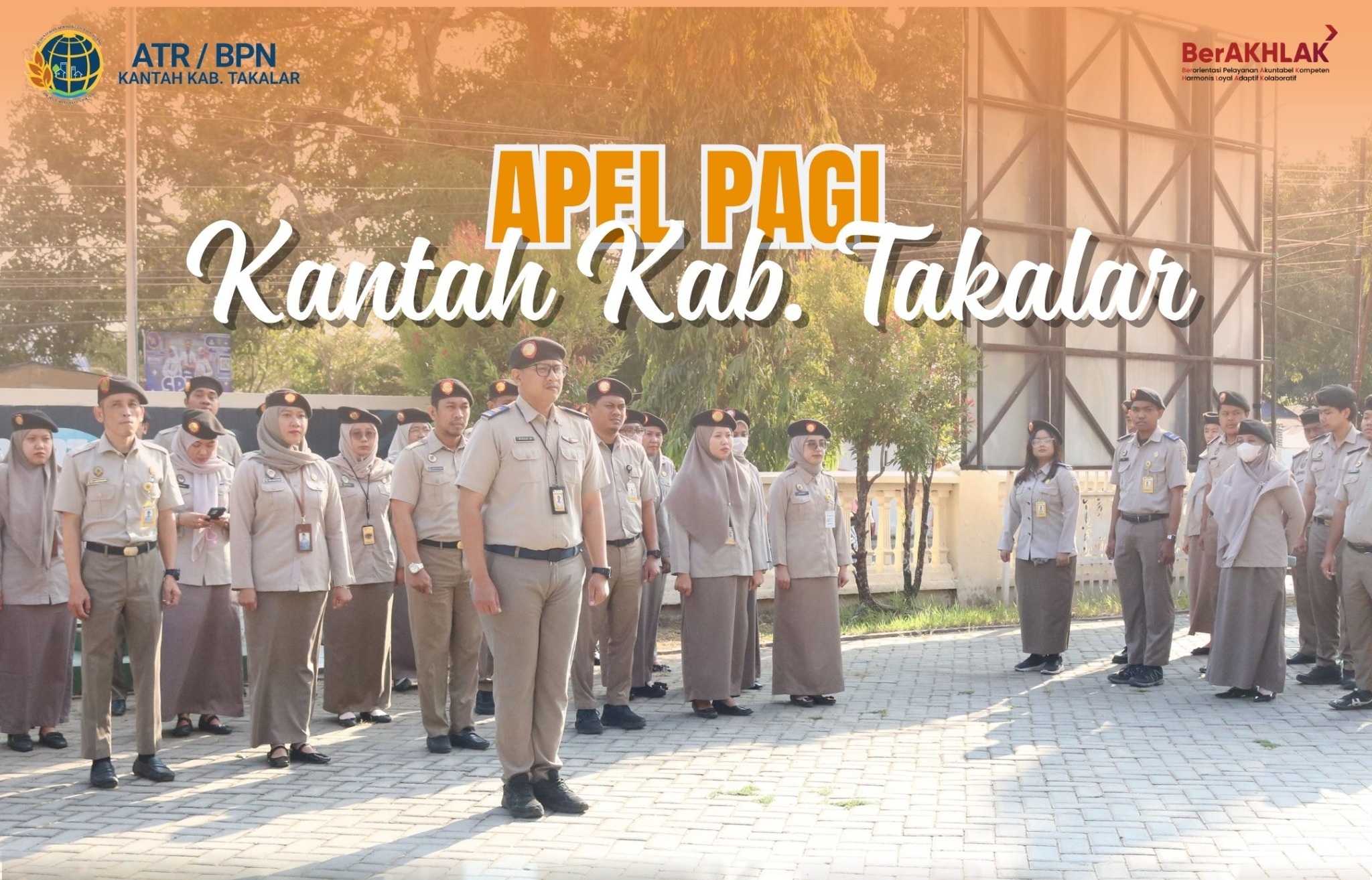 Apel Pagi Rutin Kantor Pertanahan Kab. Takalar, Senin 07 September 2026.