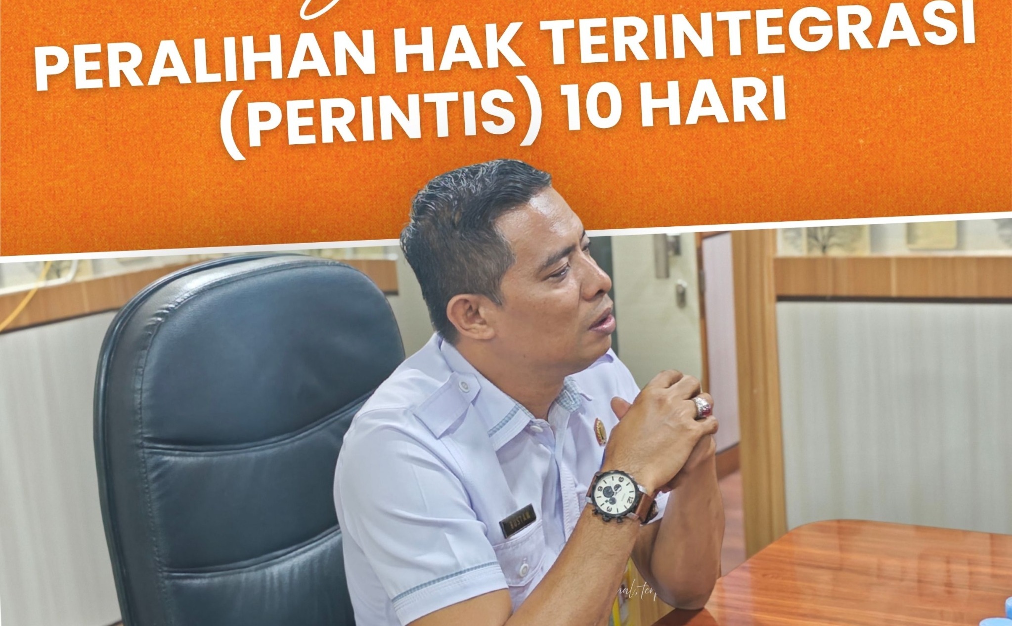 Kantor Pertanahan Kabupaten Takalar melaksanakan kegiatan Sosialisasi Peralihan Hak Terintegrasi (Perintis) 10 Hari yang dilaksanakan secara daring