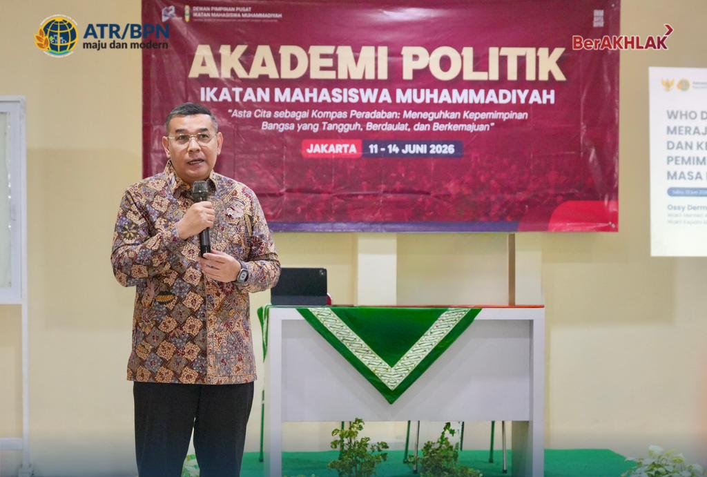 Jadi Pembicara di Akademi Politik UMJ, Wamen ATR/Waka BPN: Pertanahan Berperan Strategis dalam Mendukung Asta Cita Presiden