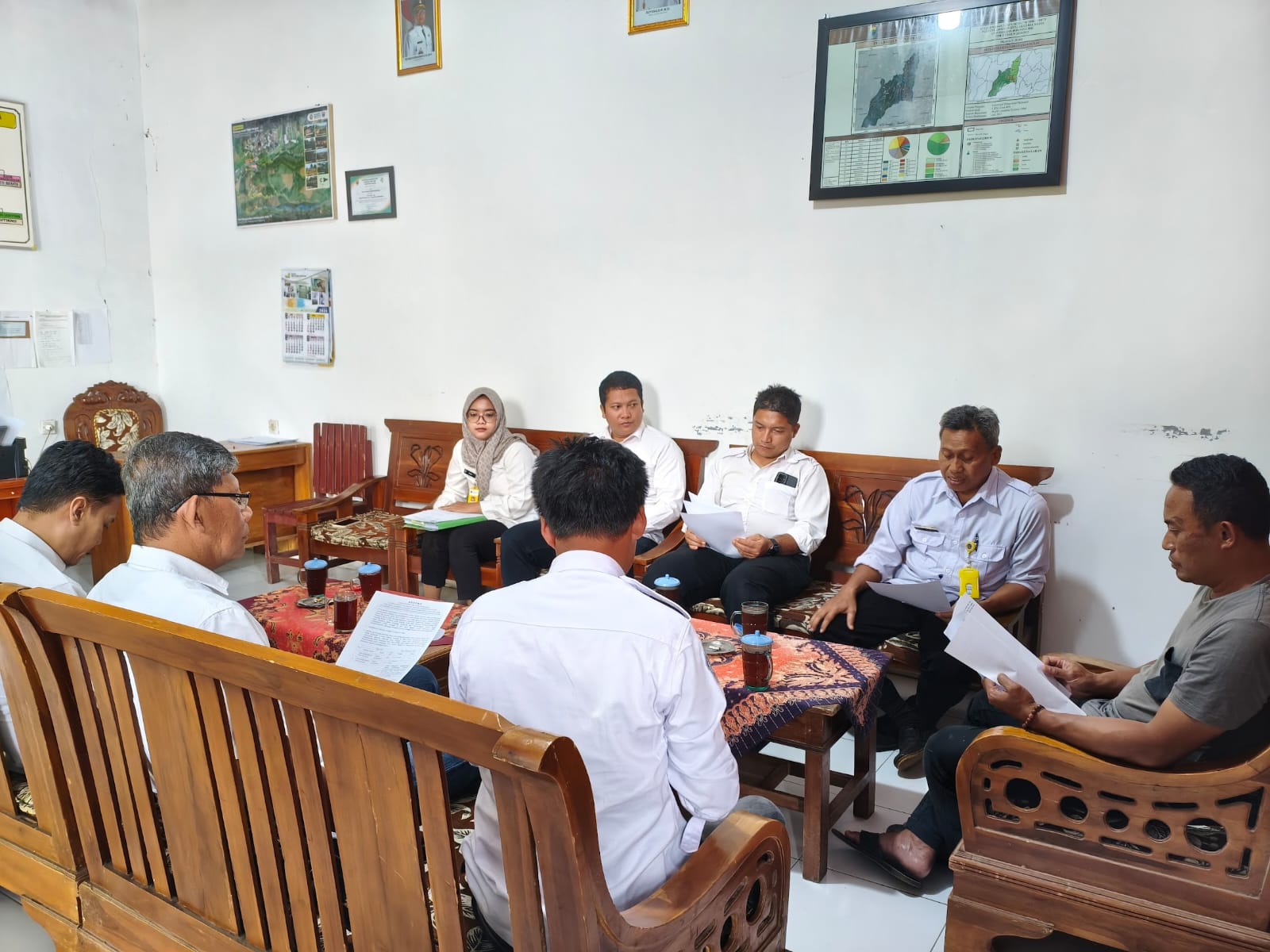 Kantah Batang Laksanakan Pemeriksaan Tanah untuk Permohonan Pemberian Hak Guna Bangunan di Desa Toso Kec. Bandar dan Desa Surjo Kec. Bawang