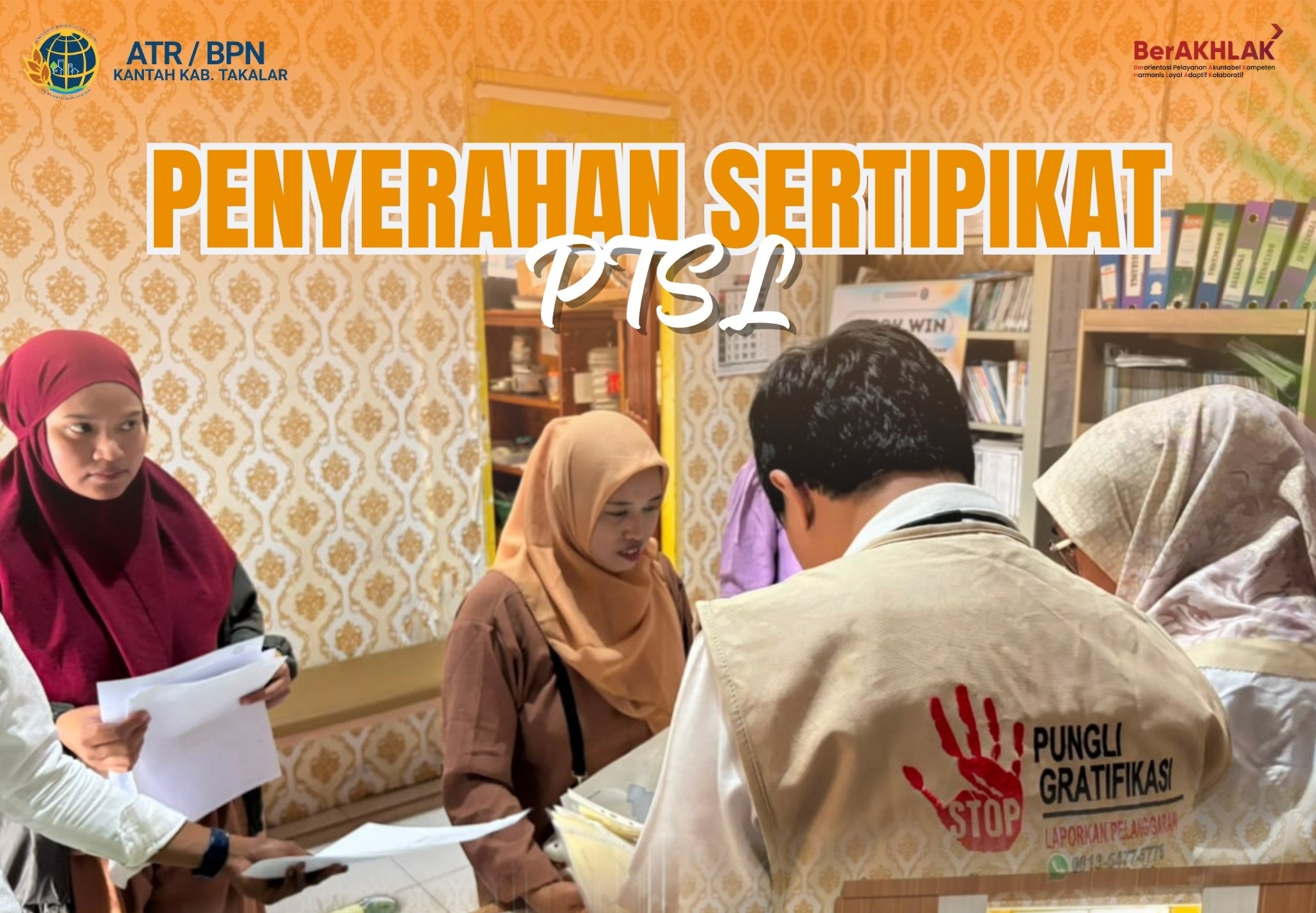 PENYERAHAN SERTIPIKAT PTSL DESA CAKURA