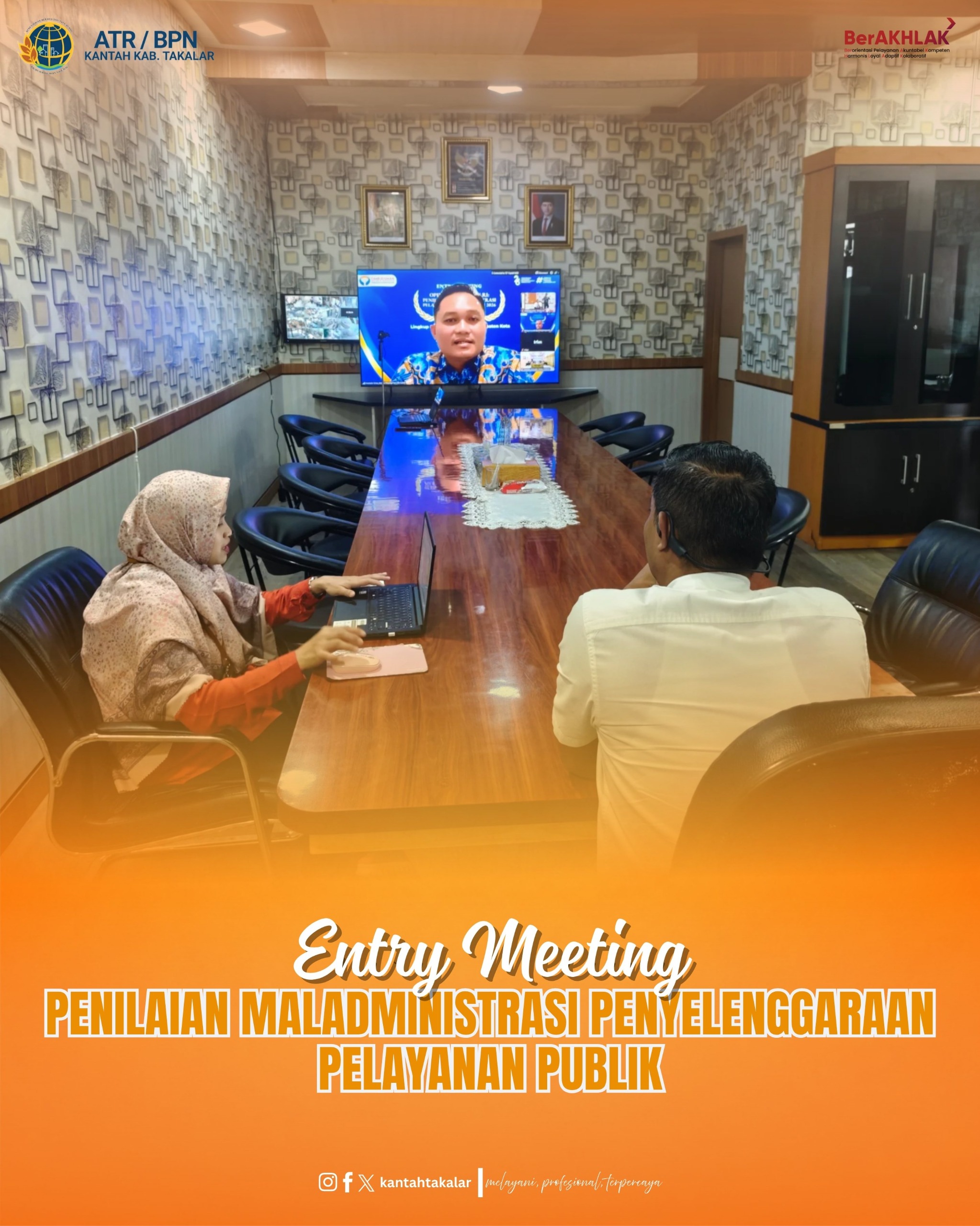 Entry Meeting Penilaian Maladministrasi Penyelenggaraan Pelayanan Publik Tahun 2026.