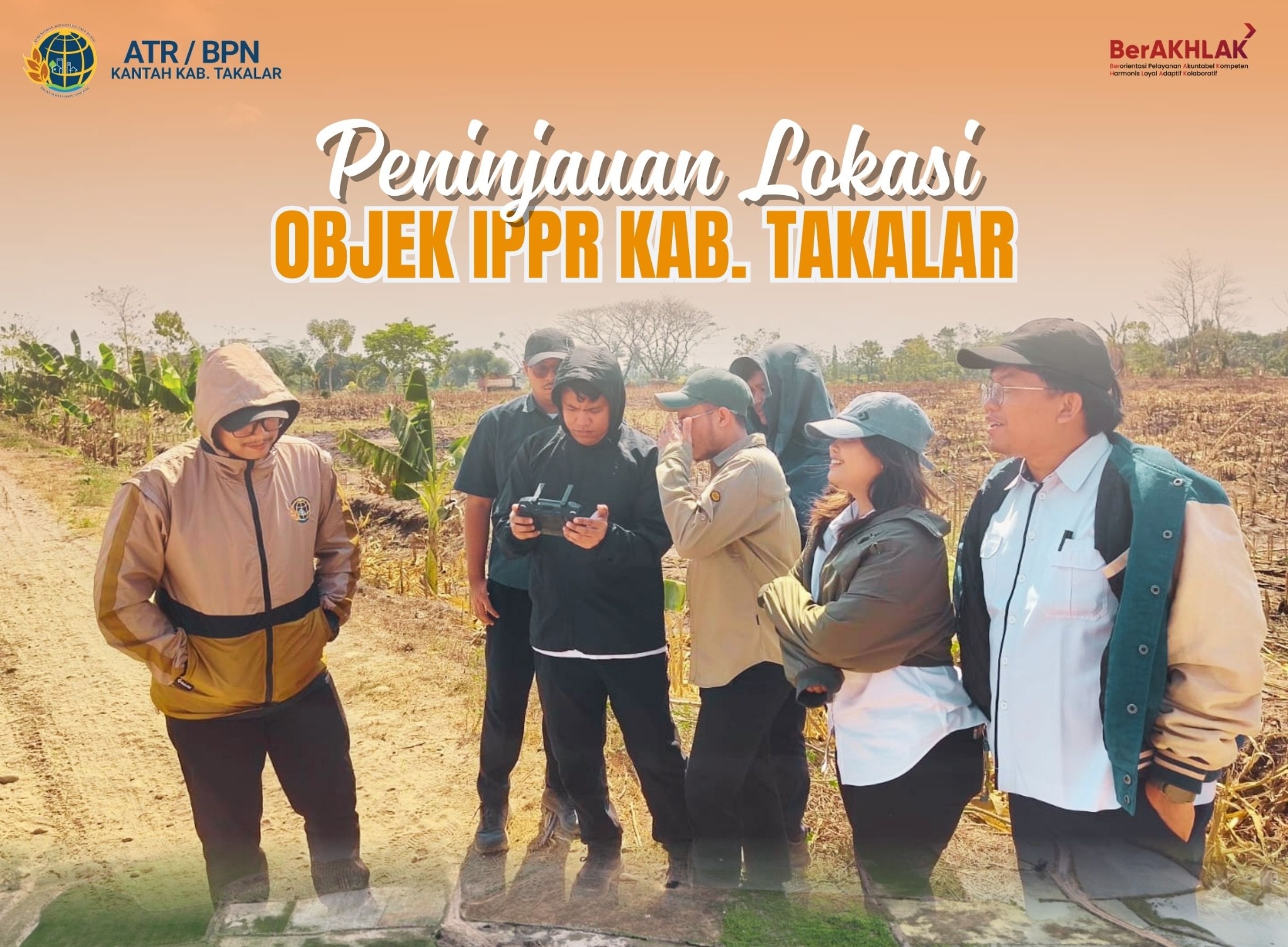 peninjauan lokasi objek Indikasi Pelanggaran Pemanfaatan Ruang (IPPR) di Kabupaten Takalar