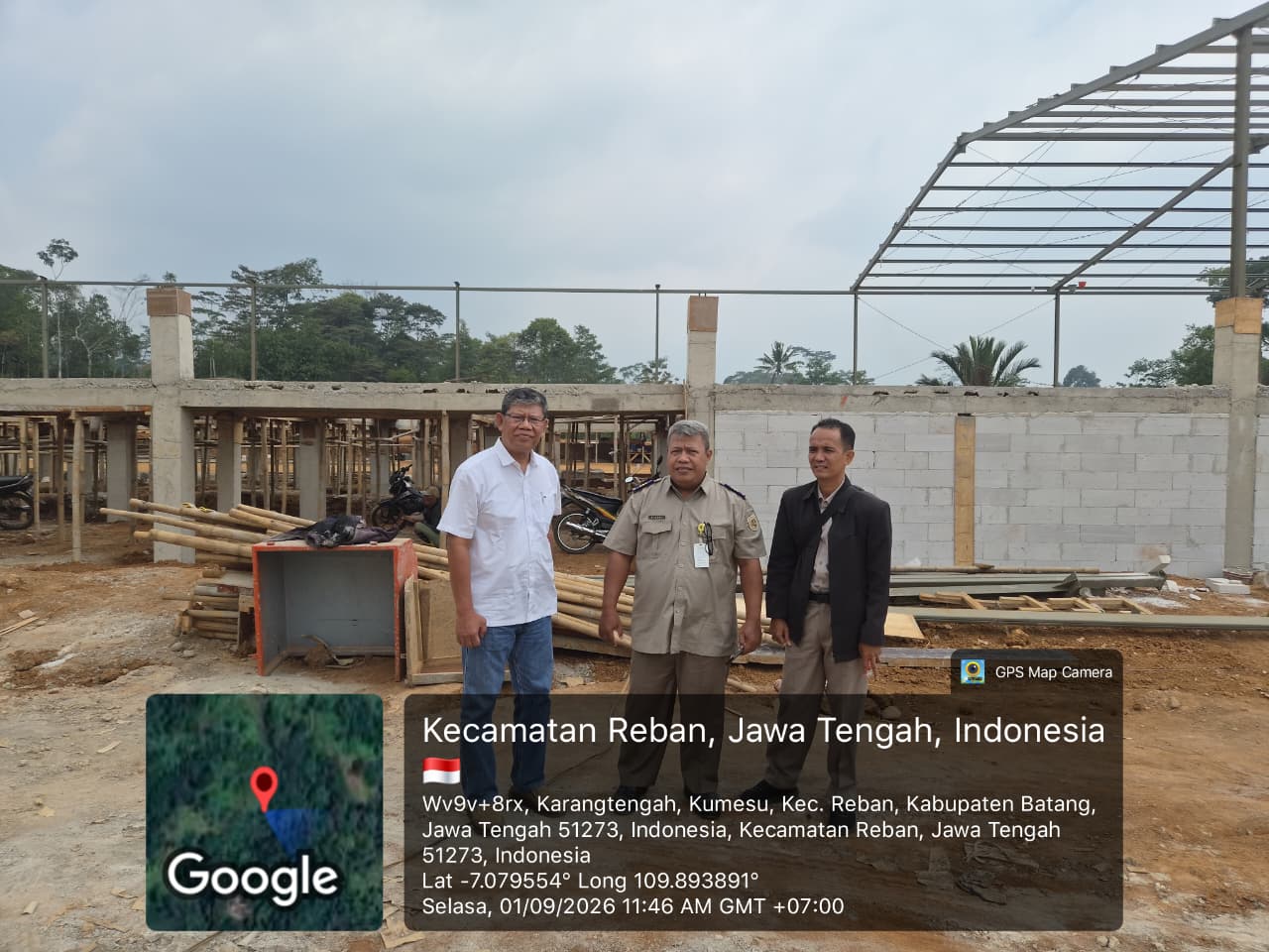 Kantor Pertanahan Kab. Batang Lakukan Peninjauan Lokasi PKKPR Kegiatan Berusaha di Desa Kumesu Kecamatan Reban