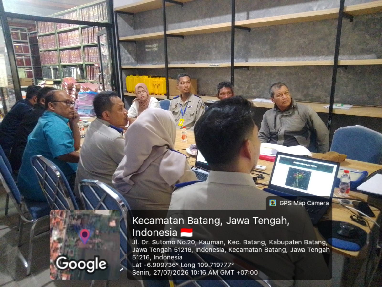 Kantah Kabupaten Batang lakukan Penyampaian hasil peninjauan lapang Tanah Hak Guna Usaha atas nama PT. Pagilaran