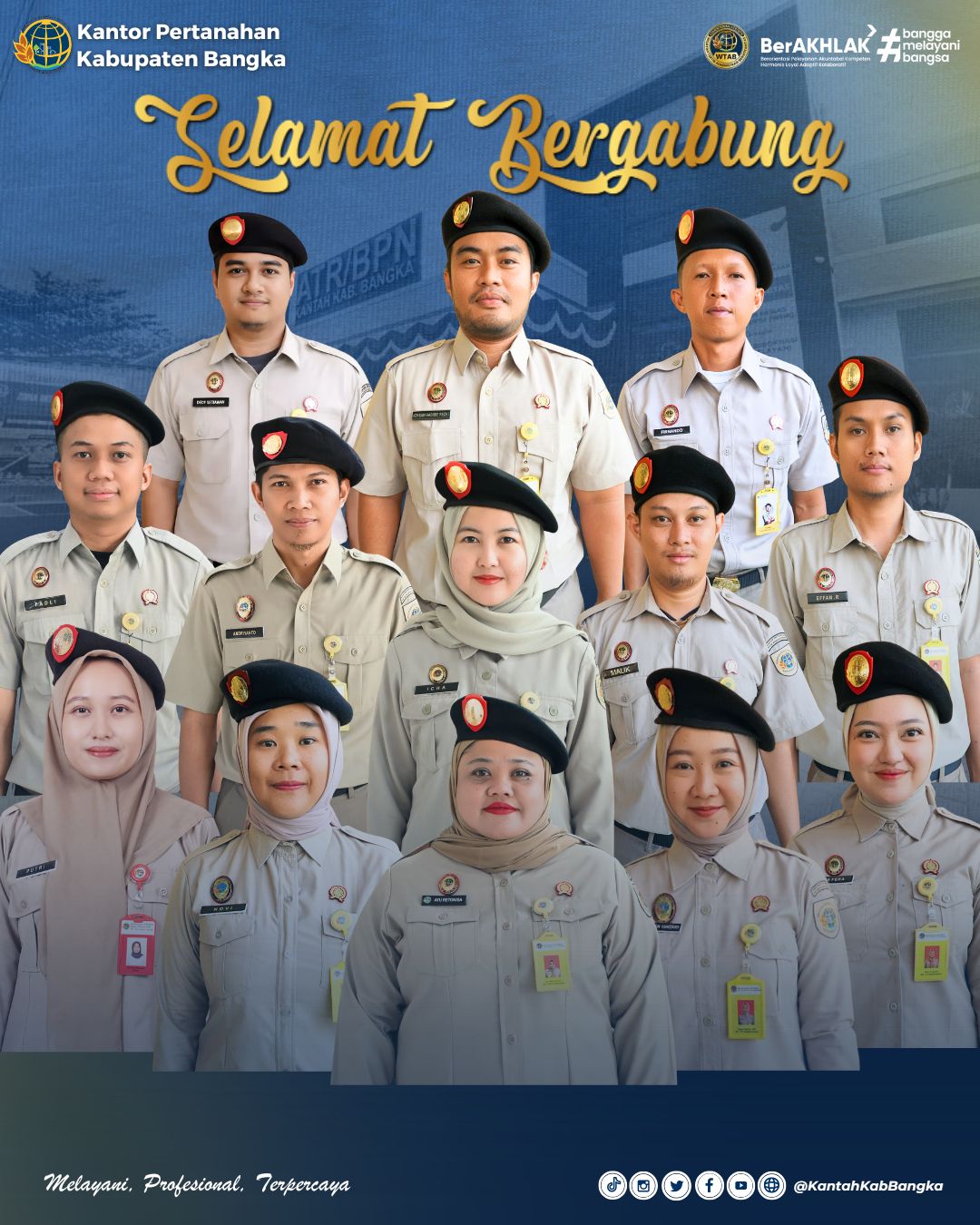 Selamat bergabung kepada Pegawai Pemerintah dengan Perjanjian Kerja (PPPK) di lingkungan Kantor Pertanahan Kabupaten Bangka