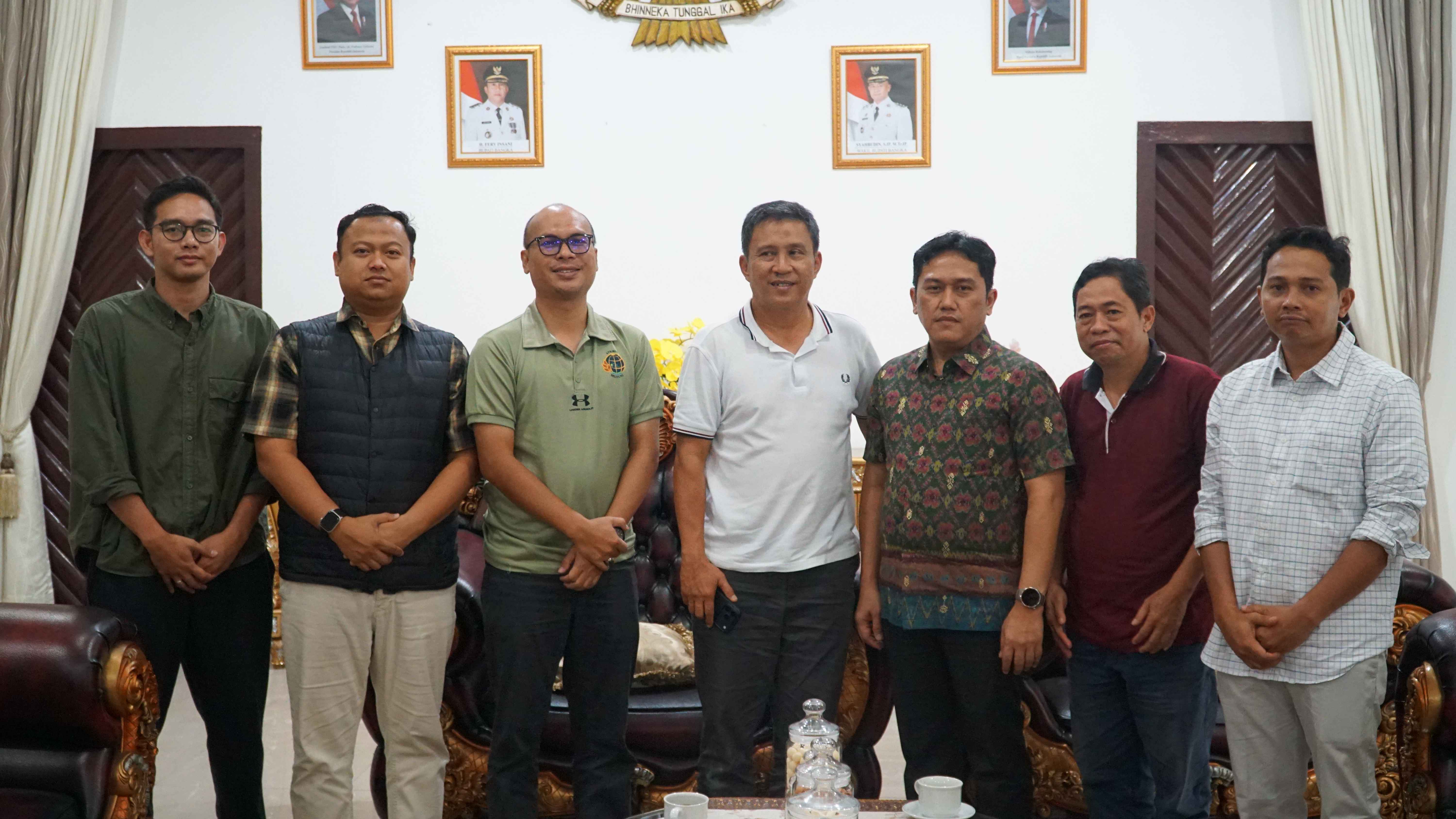 Silaturahmi dan Koordinasi Kepala Kantor Pertanahan Kabupaten Bangka Bersama Bupati Bangka