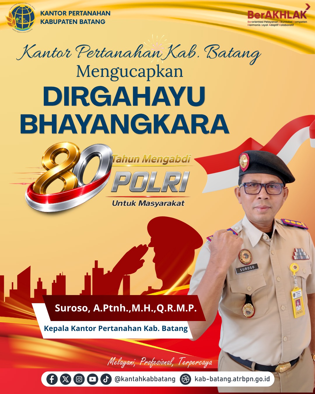 Selamat Hari Bhayangkara ke-80 Tahun
