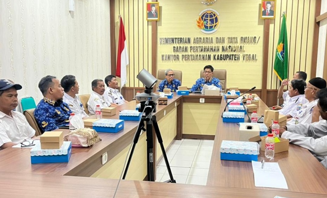 Pembaharuan Peta Zona Nilai Tanah, Kantor Pertanahan Kabupaten Tegal Libatkan Camat dan Kepala Desa