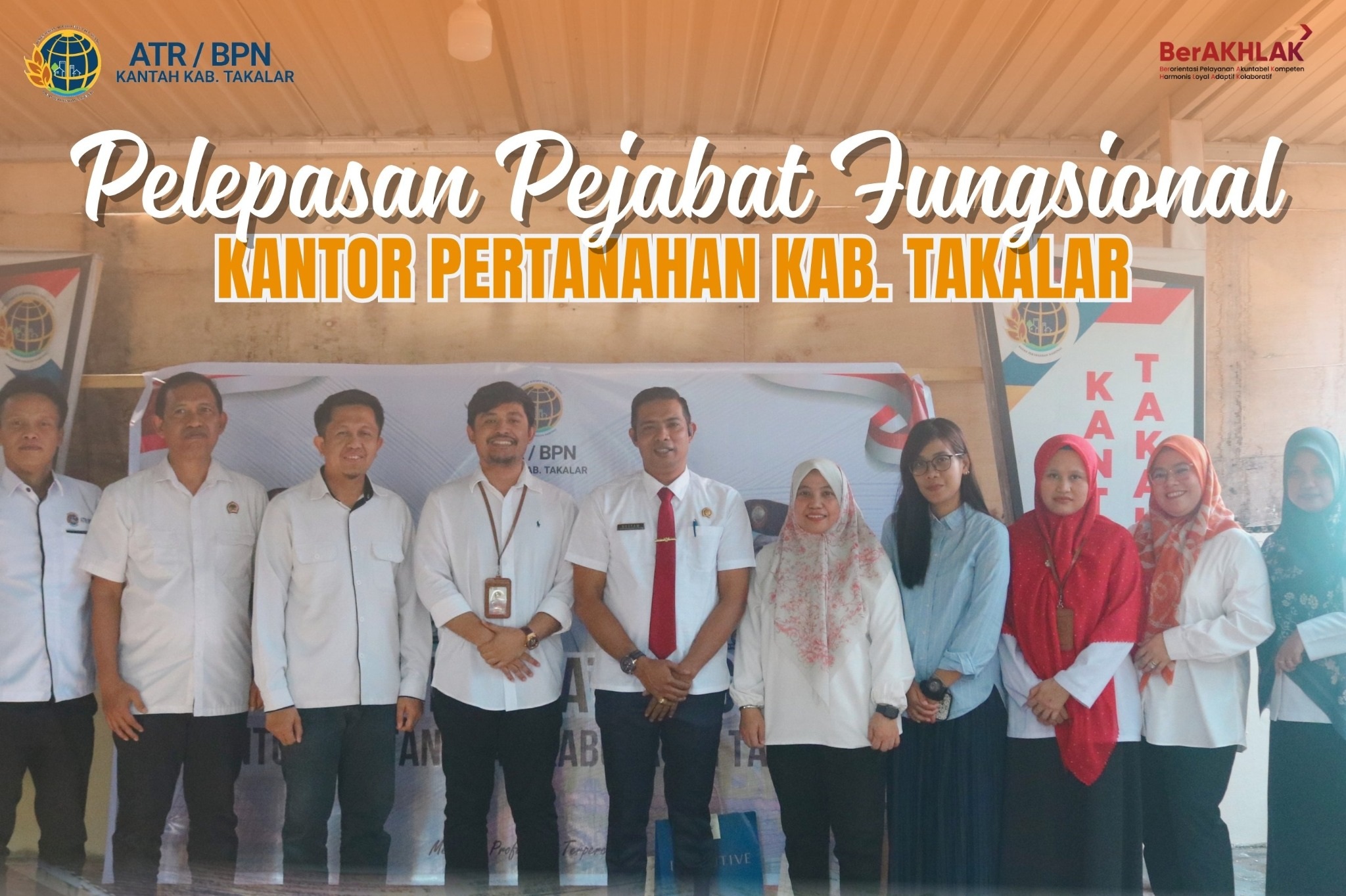 pelepasan Pejabat Fungsional lingkungan Kantor Pertanahan Kab. Takalar